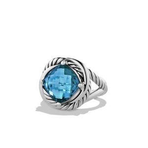 David Yurman Hampton Blue Topaz 11mm Infinity Ring